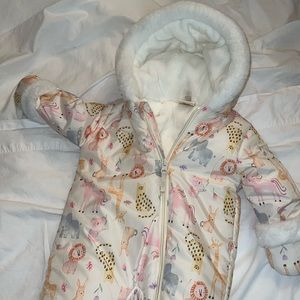 Baby girl winter snowsuit